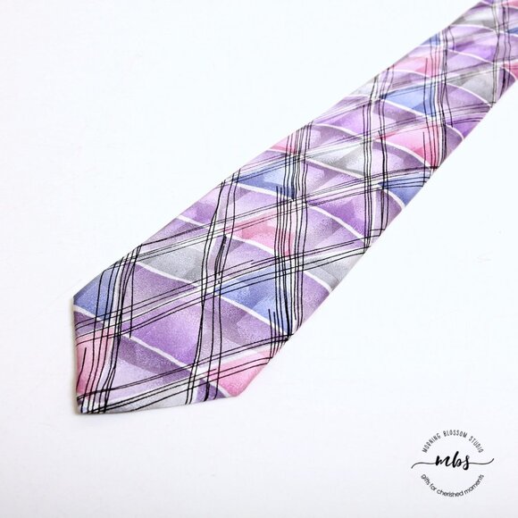 J. Garcia Aztec Objects Silk Tie - Picture 3 of 5
